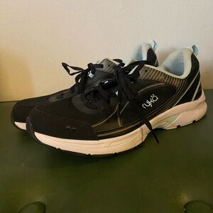 Ryka Black and Light Blue Trainer Shoes